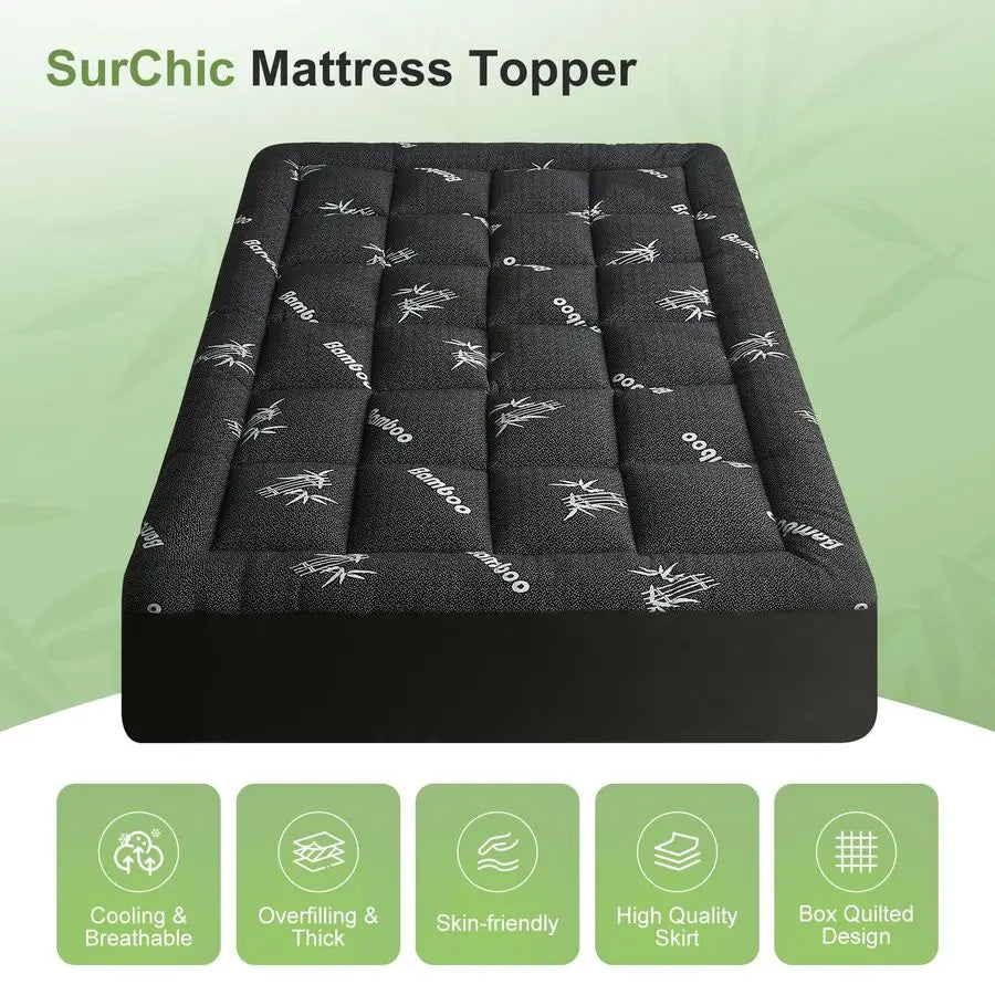 Bamboo Cloud Pillow-Top Comfort Pad