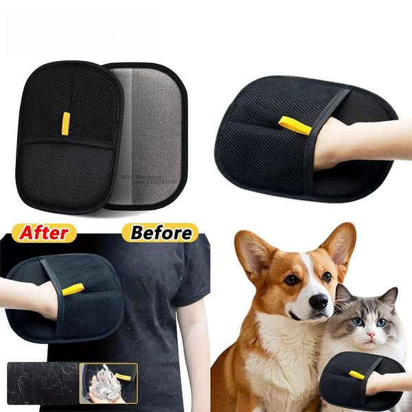 FurFree Double-Sided Pet Grooming Gloves